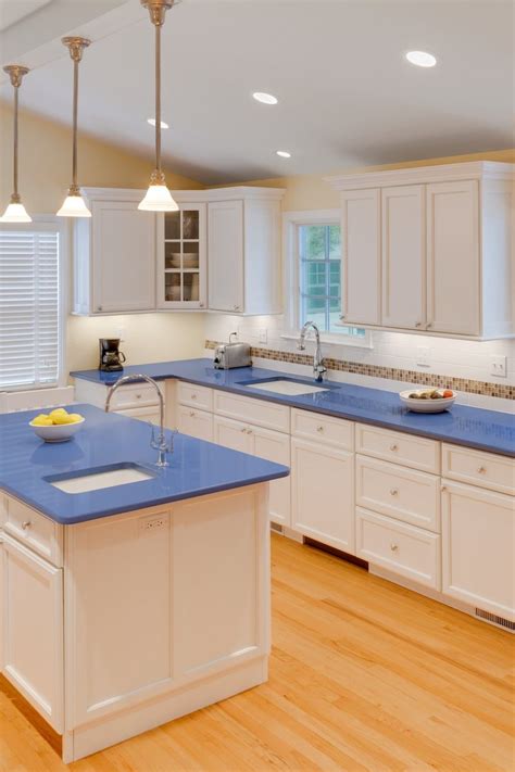 blue kitchen countertops pics.